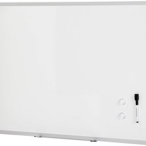 Magnetic Dry Erase Whiteboard, 36 x 24-Inch, Aluminum Frame, Silver/White