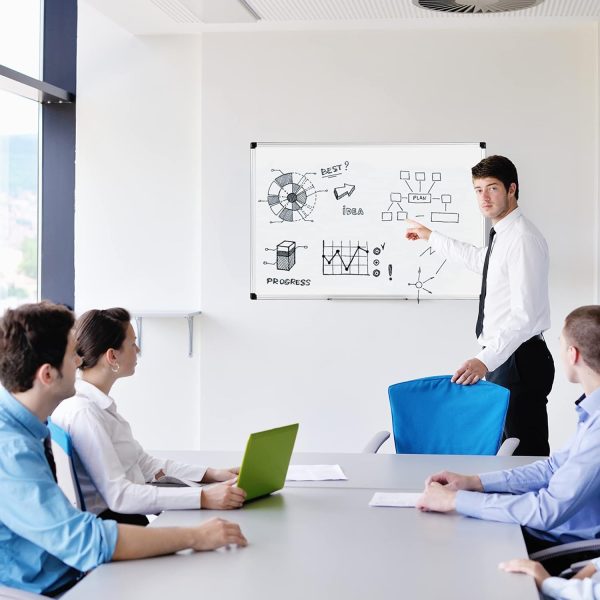 Magnetic Dry Erase Whiteboard, 36 x 24-Inch, Aluminum Frame, Silver/White - Image 6
