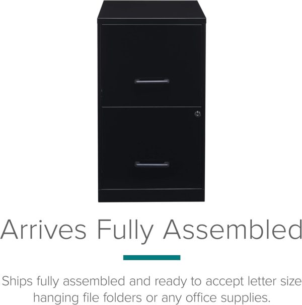Lorell 14341 18 Deep 2-Drawer File Cabinet, Black - Image 11